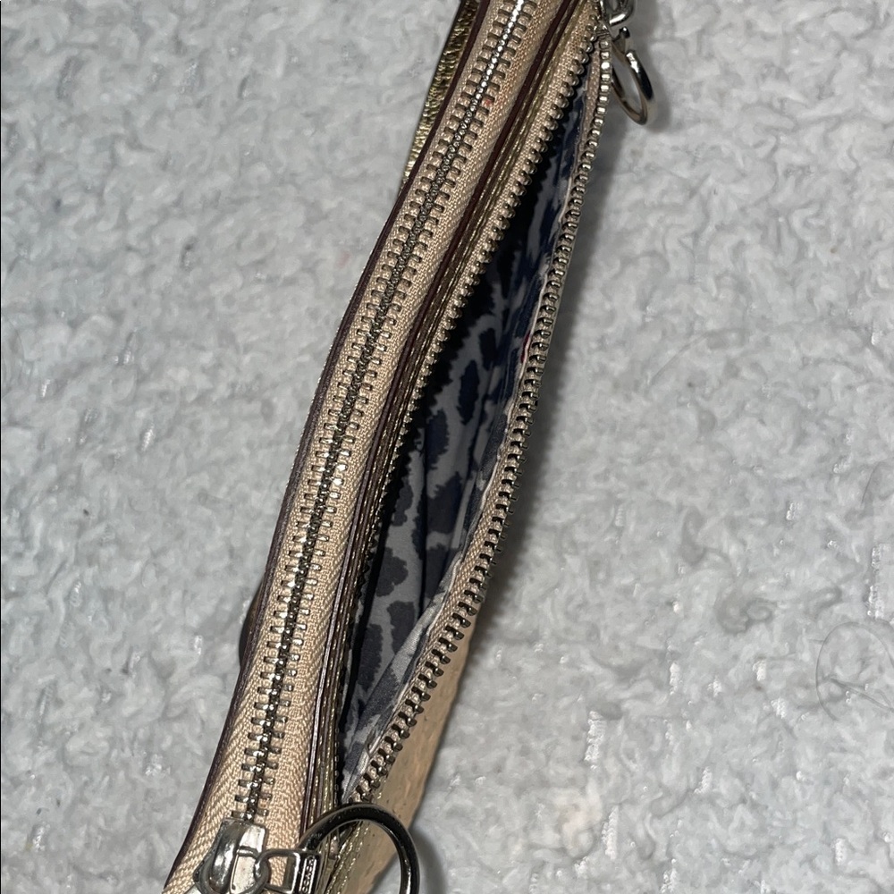 Coach Limited Edition Gold Sequin Poppy Spotlight Shoulder Bag & Wristlet Set - Picture 15 of 17